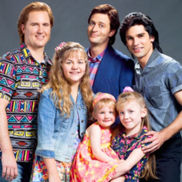 The actors playing the "Full House" crew in a new Lifetime movie. CREDIT: Lifetime