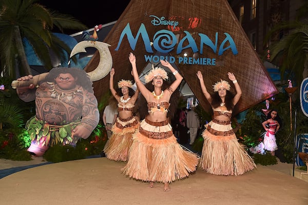 A view of the atmosphere at The World Premiere of Disney's "MOANA" at the El Capitan Theatre on Monday, November 14, 2016 in Hollywood, CA.  (Photo by Alberto E. Rodriguez/Getty Images for Disney)