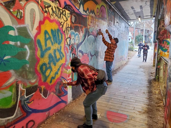 The Krog Street tunnel still attracts tourists and aspiring graffiti writers.