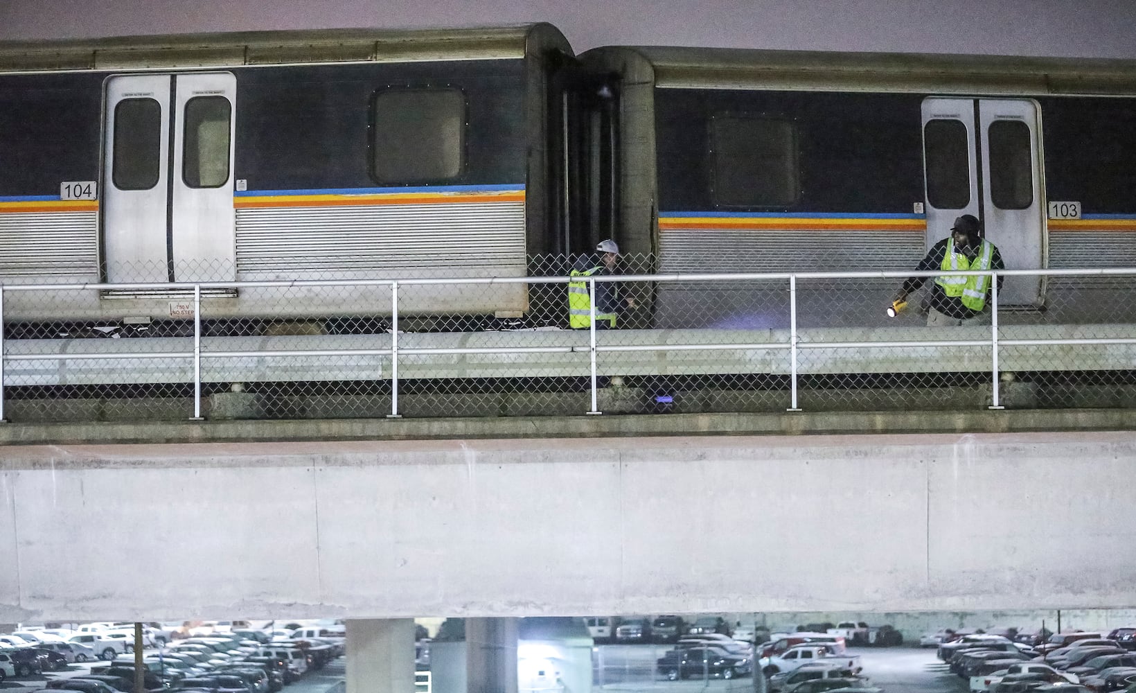 Derailed MARTA train slows airport access