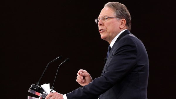 National Rifle Association Executive Vice President and CEO Wayne LaPierre, speaks at the Conservative Political Action Conference (CPAC), at National Harbor, Md., Thursday, Feb. 22, 2018. (AP Photo/Jacquelyn Martin)