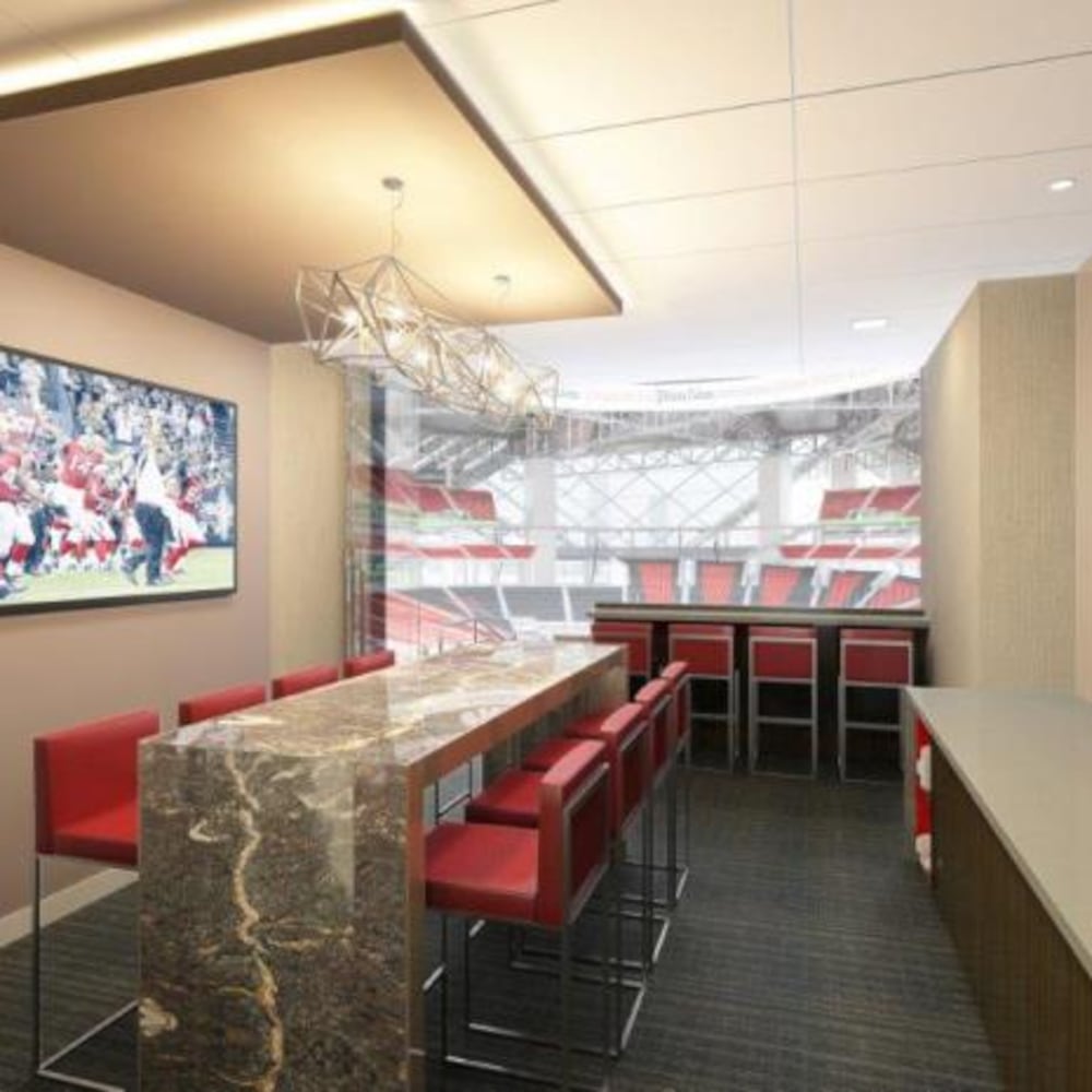 Bar, luxury suites in new Falcon stadium renderings