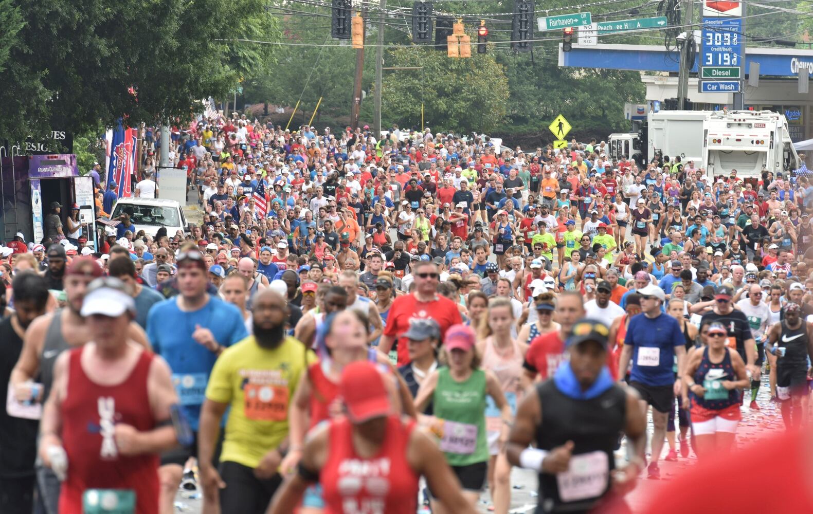 PHOTOS: Scenes at 2019 AJC Peachtree Road Race