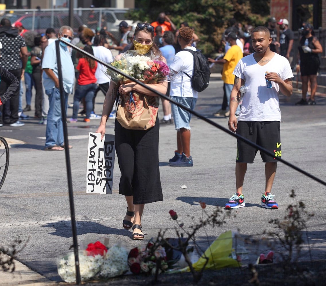 PHOTOS: Aftermath of Atlanta protest, fire at Wendy’s police shooting site