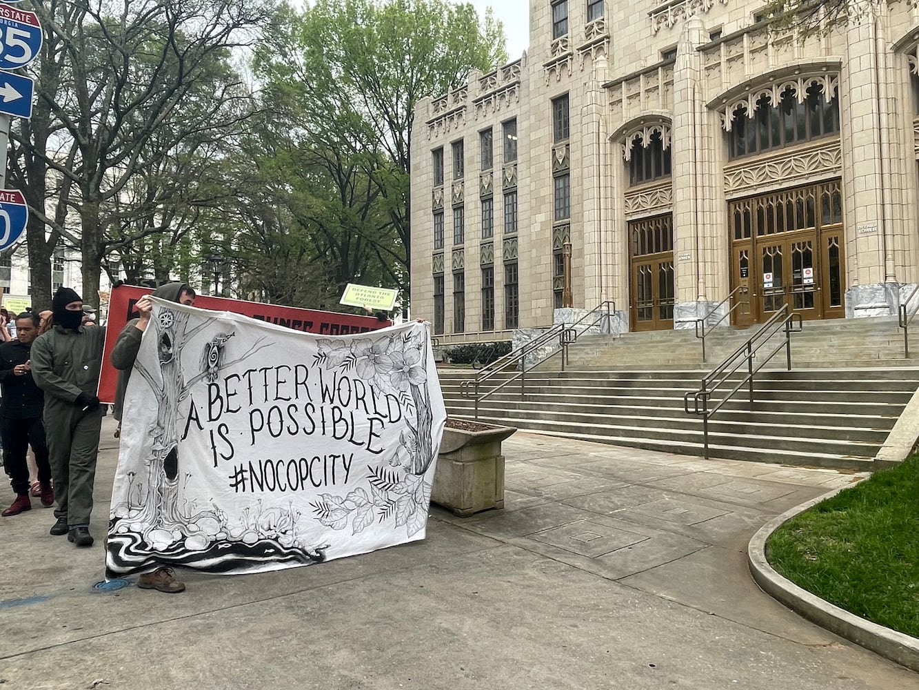 Protest at Atlanta City Hall