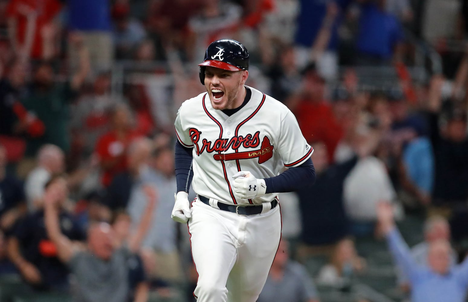 Photos: Acuna hits grand slam as Braves battle Dodgers in Game 3