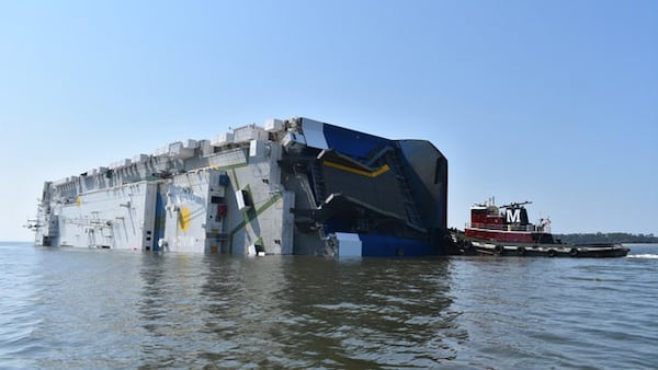 It’s expected to take several weeks to remove the Golden Ray from the St. Simons sound, according to the U.S. Coast Guard. Georgia Ports Authority spokesman Robert Morris said an incident like this is the first of its kind for a vessel at either the Brunswick or Savannah ports.