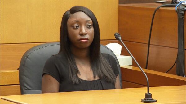 Mary Windom, a nurse at Emory Hospital on Clifton Road, testifies during the murder trial of Tex McIver on March 15, 2018 at the Fulton County Courthouse. (Channel 2 Action News)