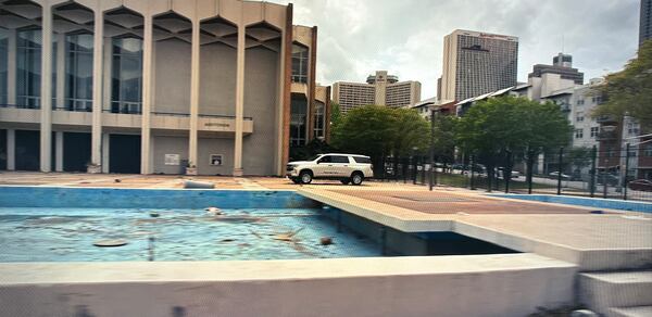 The Atlanta Civic Center is used for a climactic scene where Simon Liu's character has kidnapped John Cena's Noel. AMAZON