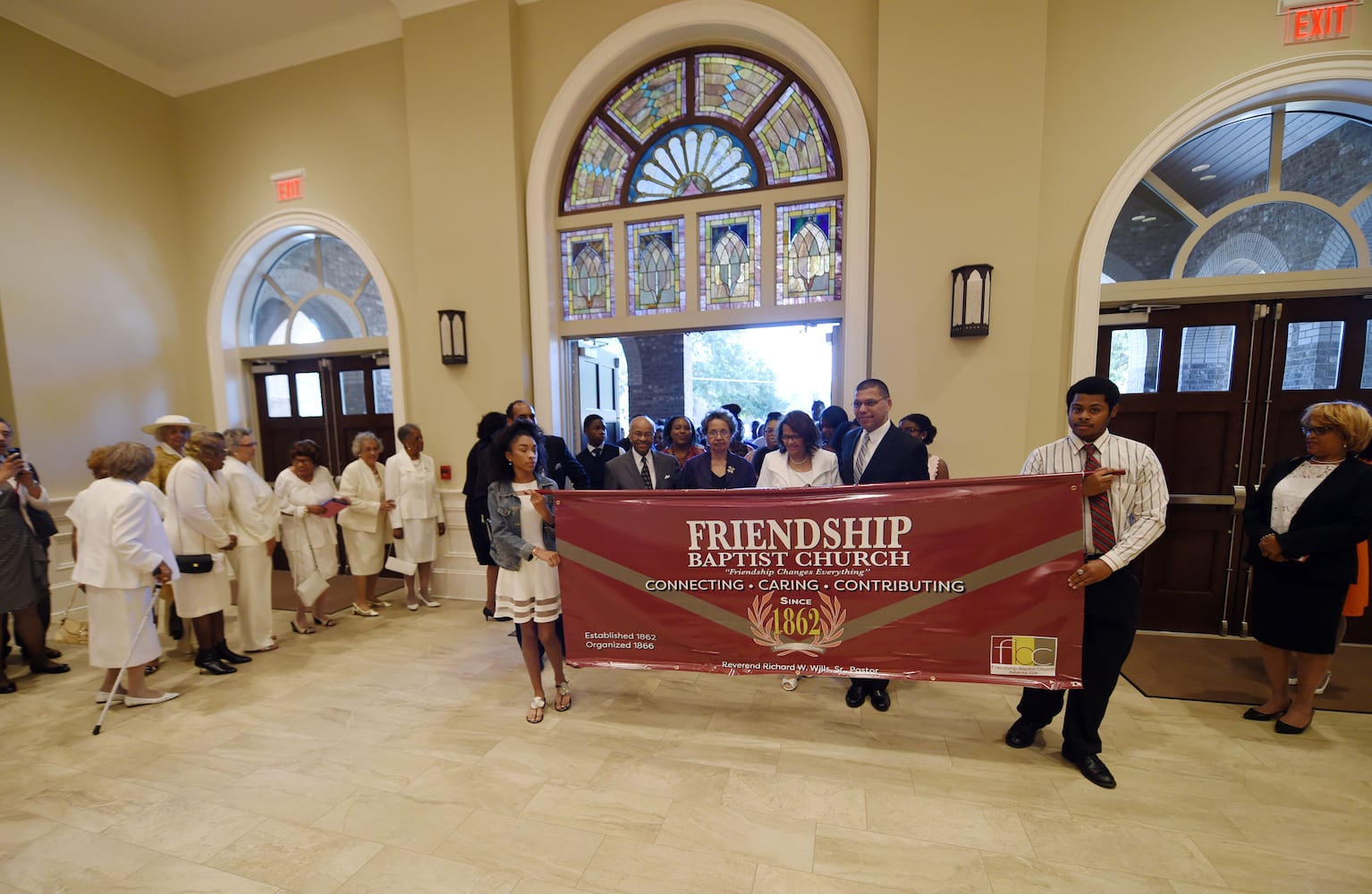 Friendship Baptist Church holds first service in new space