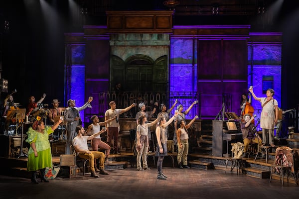 "Hadestown," which reimagines two Greek myths, will show in Atlanta Nov. 14-16, 2025. Photo by Evan Zimmerman for MurphyMade.