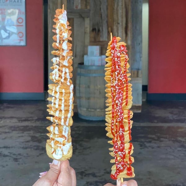 Tornado Potato from Seoul Chickin ATL. / Courtesy @atlbestbites