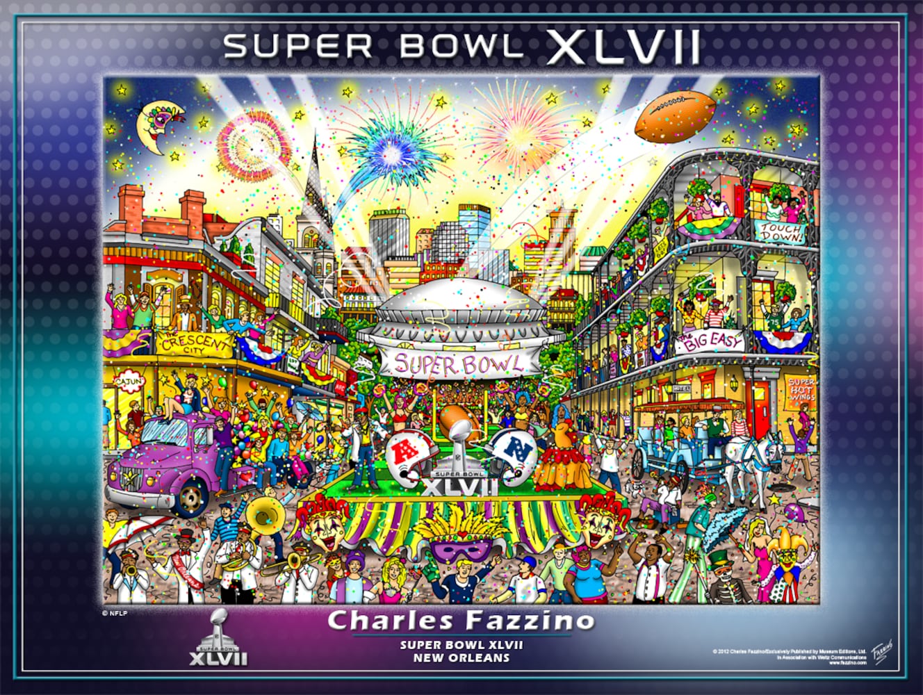 Fazzino 's Super Bowl posters