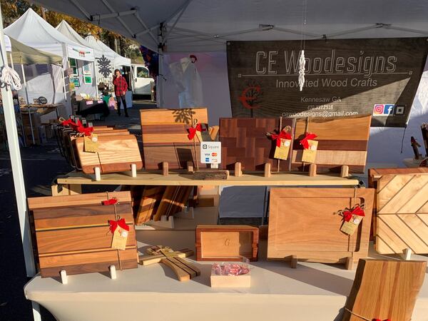 Wood kitchenware by local craftsperson Chuck Evans is perfect for holiday gifting. Courtesy of Chuck Evans