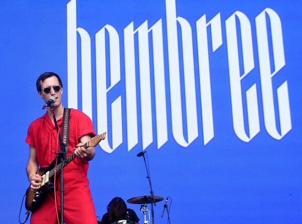 September 14, 2019 Atlanta -  Hembreeâs lead vocalist Isaac Flynn performs Saturday at Music Midtown. RYON HORNE / RHORNE@AJC.COM