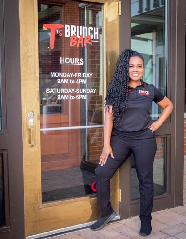 Teneshia Murray is the owner of T's Brunch Bar in Midtown, Cumberland Mall and Douglasville. /