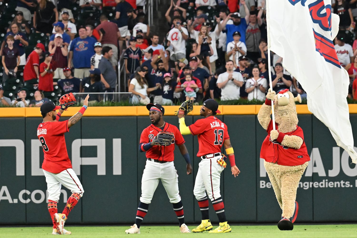 Braves-Angels Friday photo