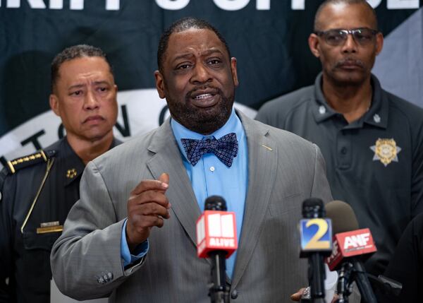 Fulton County Commissioner Marvin Arrington discusses Thursday night's stabbing of an inmate.