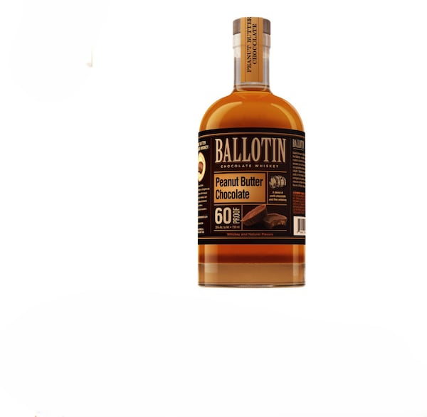 Made from Kentucky whiskey, Ballotin Peanut Butter Chocolate Whiskey comes in other unexpected flavors, including chocolate, caramel turtle and chocolate toffee.