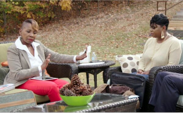 Iyanla Vanzant gives Neffe Pugh a dressing down on the first episode of season 5 of OWN's "Iyanla: Fix My Life" Saturday, April 15, 2017. CREDIT: OWN