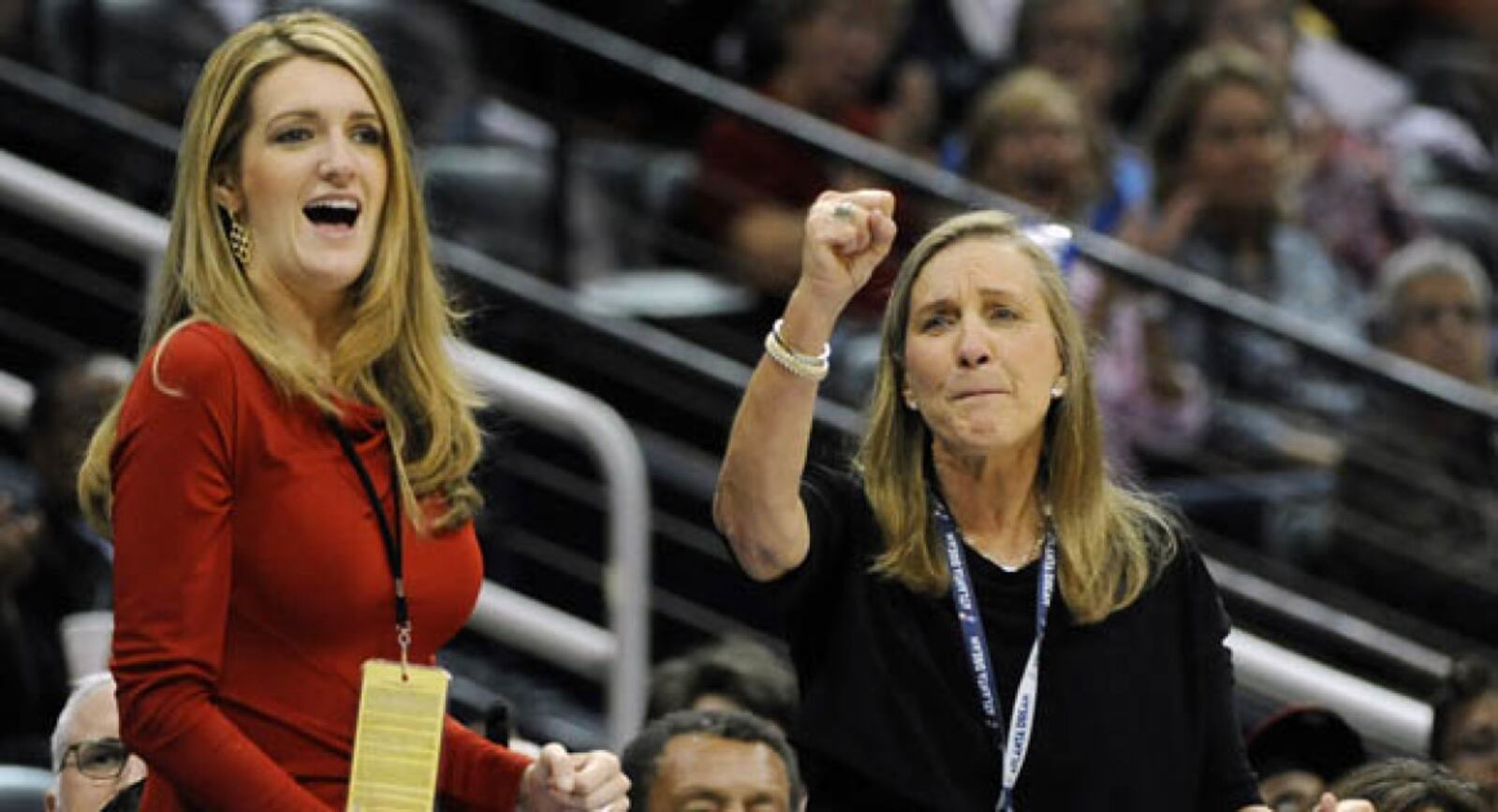 Kelly Loeffler, left, has applied for a U.S. Senate seat.  AP Photo.