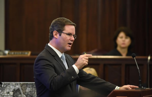 Cobb County prosecutor Chuck Boring, during the 2016 murder trial of Justin Ross Harris.