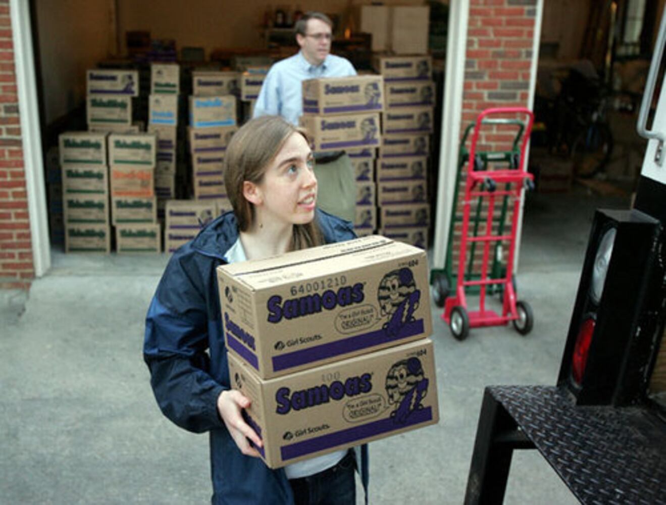 Girl Scout cookies for the troops