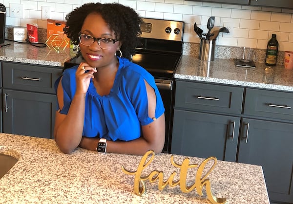 Dr. Jamila Felder Staples settles in at home in her own place. FAMILY PHOTO