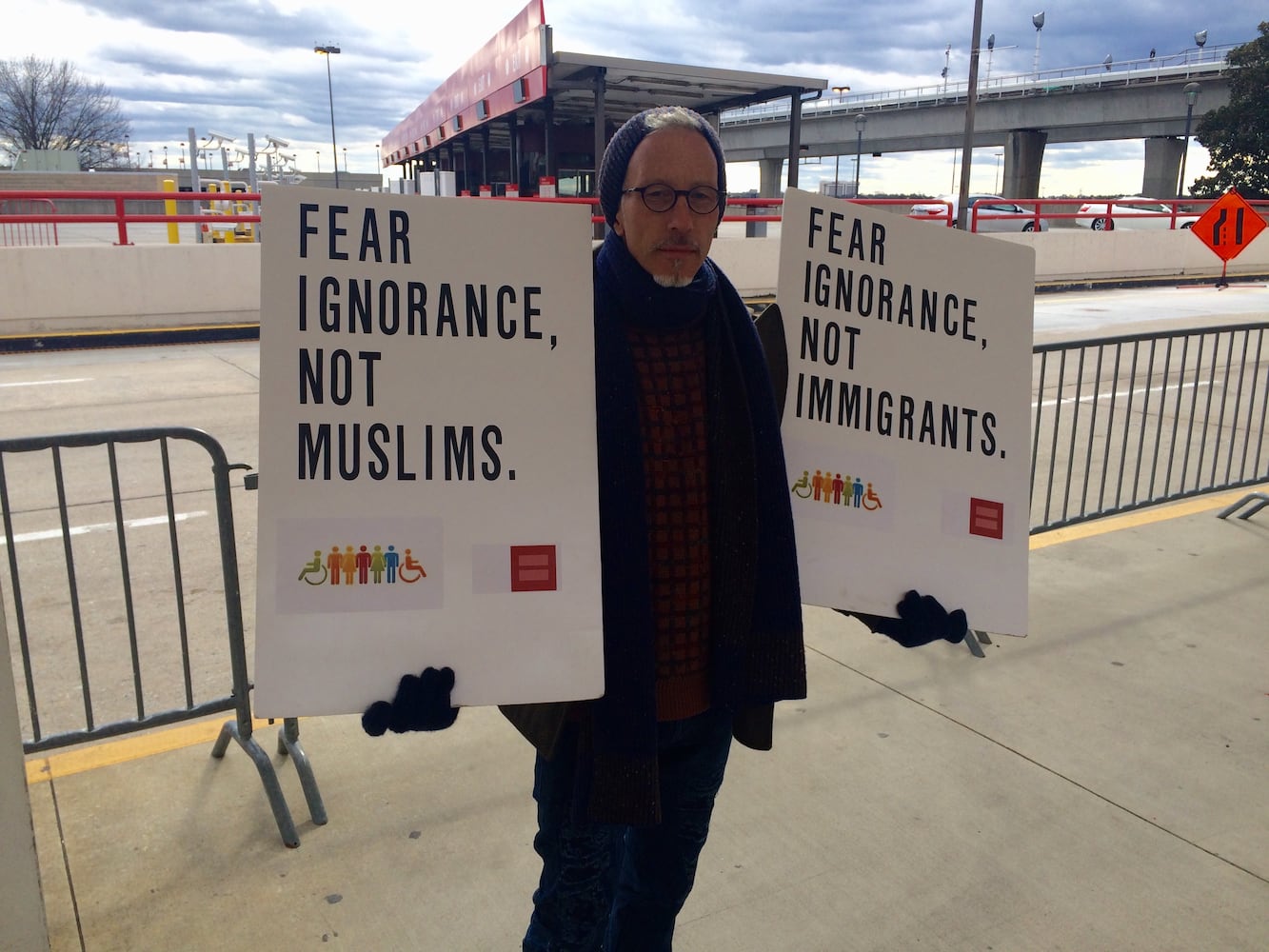 Atlanta airport protest Sunday