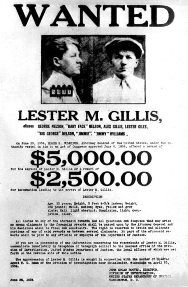 Lester Gillis, AKA 'Baby Face Nelson'