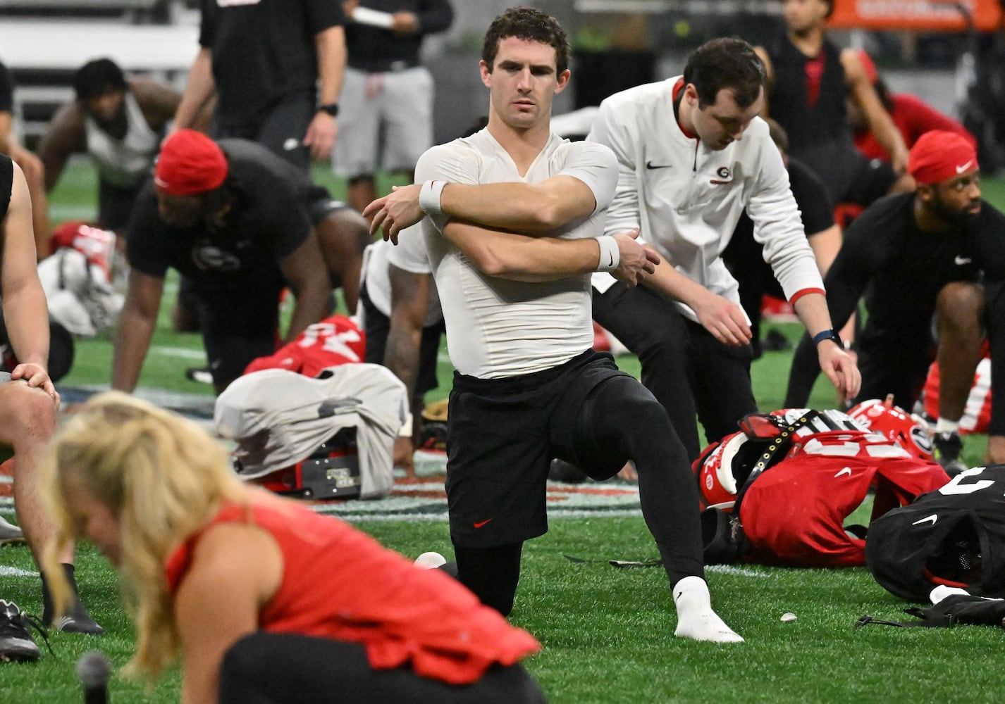 Peach Bowl Georgia practice