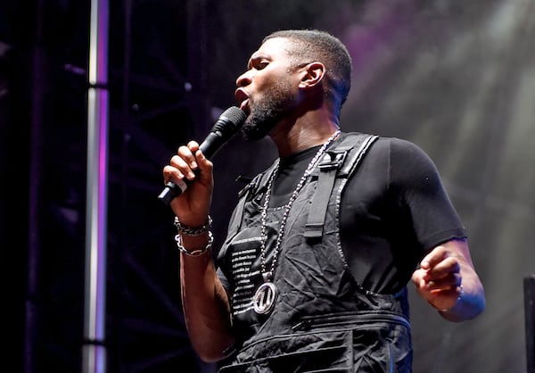 ATLANTA - September 8, 2019:  Usher performs at One Musicfest, which is celebrating its 10th anniversary at Centennial Park. RYON HORNE/RHORNE@AJC.COM