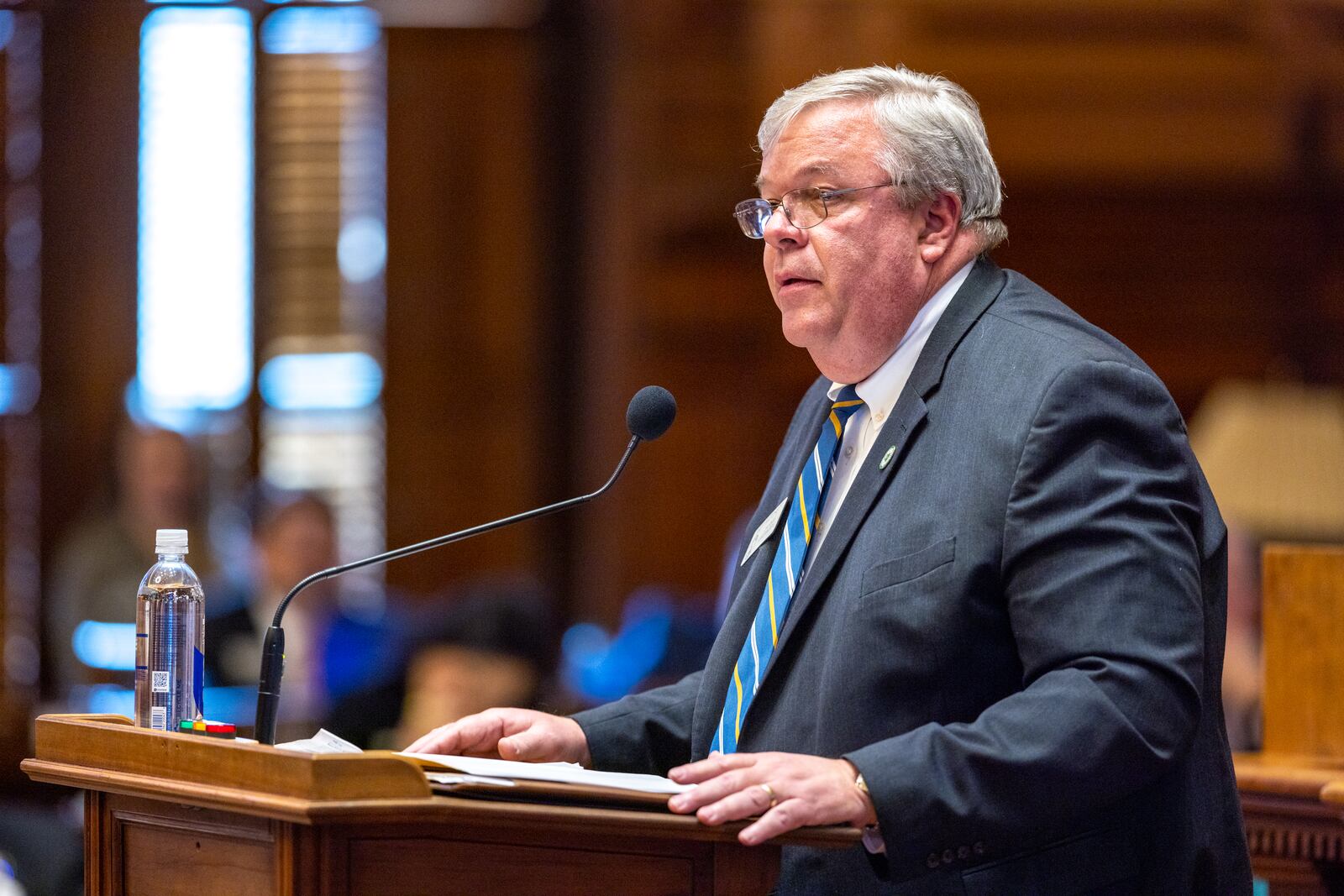 State House Appropriations Chairman Matt Hatchett, R-Dublin, helped guide a $32.4 billion spending plan through the General Assembly for the fiscal year that begins July 1 that includes raises for teachers and state and university staffers. (Arvin Temkar / arvin.temkar@ajc.com)