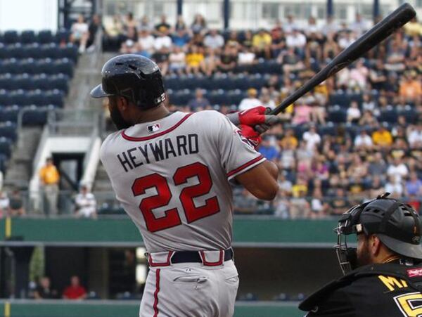 Jason Heyward led off Monday's win at Pittsburgh with a homer, the third time he's done that this season.