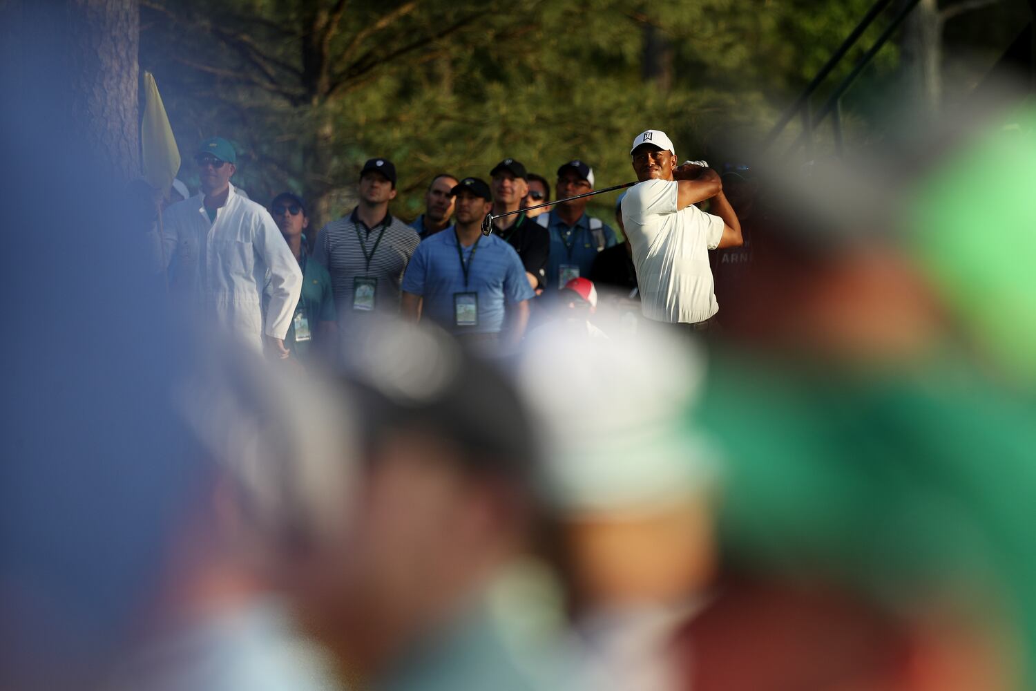 Photos: Tiger Woods’ second round at the Masters