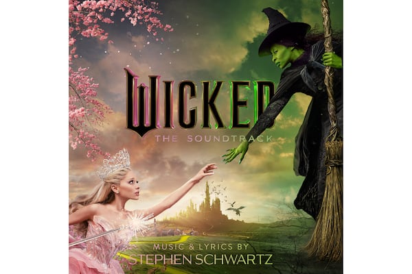 This album cover image released by Republic Records/Verve Records shows the soundtrack for the film "Wicked." (Republic Records/Verve Records via AP)