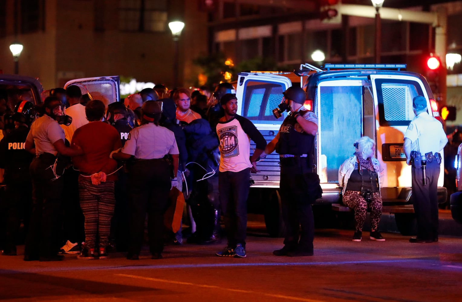 Photos: Dozens arrested as St. Louis readies for more protests