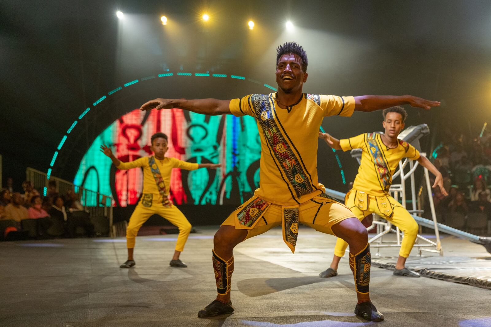 Members of UniverSoul Circus' Sugar Lucia group.