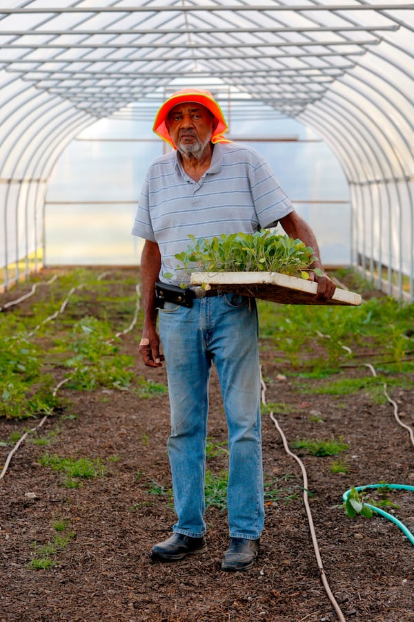 Ronzell Buckner is the driving force behind George Washington Carver Victory Garden & Farm in Columbus, Georgia. Every weekend, kids from middle school through college work on the farm as part of a program through Turn Around Columbus. Every weekend, kids from middle school through college work on the farm as part of a program through Turn Around Columbus. Students are paid $7.25 an hour. They typically work on the farm for about four hours on Saturdays during the school year, and Monday through Saturday during the summer. (Mike Haskey/Ledger-Enquirer)