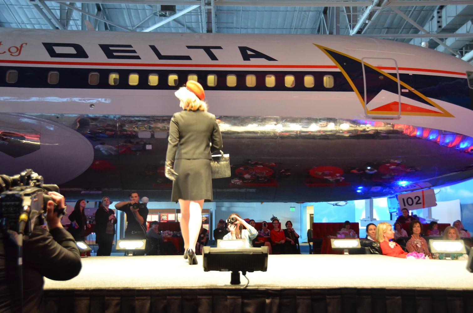 Delta flight attendants strike a fashion pose