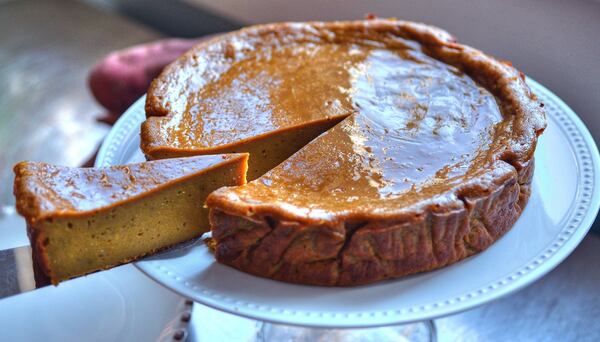 Nik Sharma includes his grandmother’s recipe for Sweet Potato Bebinca, a flan-like Goan pudding, in his rapturously received new cookbook, “Season: Big Flavors, Beautiful Food” (Chronicle Books, $35). (PHOTO CONTRIBUTED BY CHRIS HUNT; STYLING BY WENDELL BROCK)