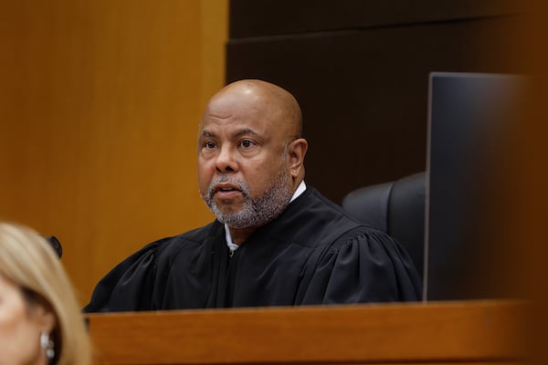 Chief Judge Ural Glanville speaks during a pre-trial hearing for Atlanta rapper Young Thug. (Natrice Miller/natrice.miller@ajc.com)