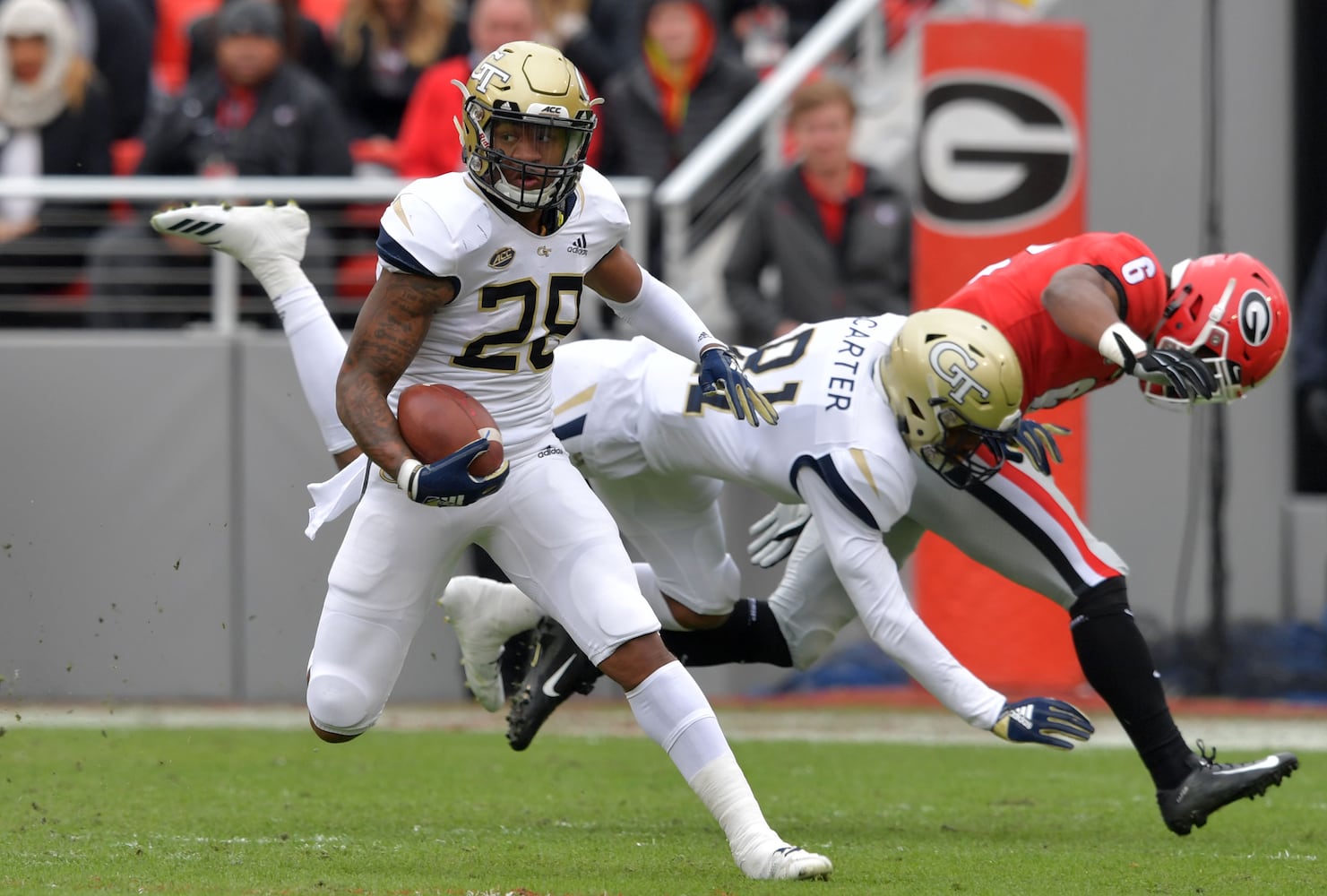 Photos: Bulldogs rout Georgia Tech, improve to 11-1