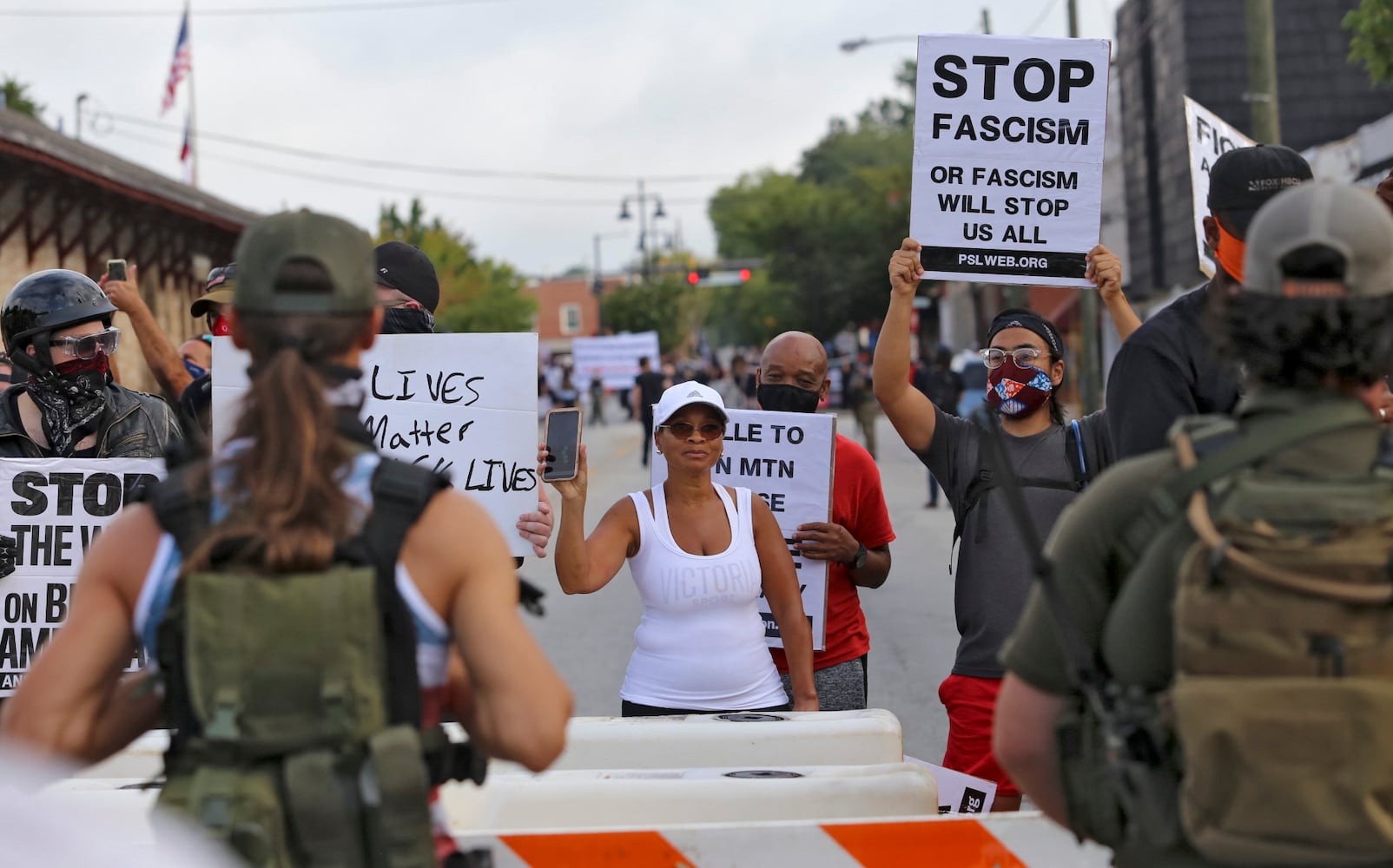 Stone mountain protest