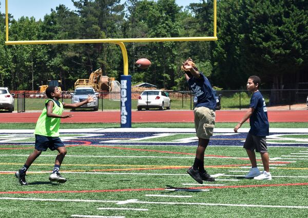 The Cobb County Police Department will host a free, non-contact football camp for children June 18-21 at Tramore Park in Austell.