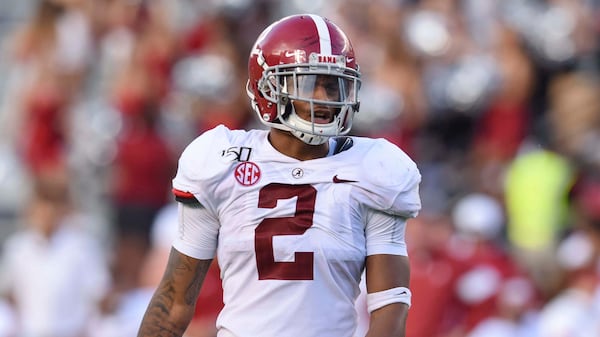 Alabama's Patrick Surtain waits on a play during the second half against South Carolina on Saturday, Sept. 14, 2019, in Columbia, S.C. (Richard Shiro/AP)