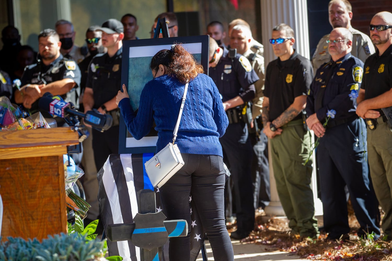 A community prayer vigil for Officer Paramhans Desai.