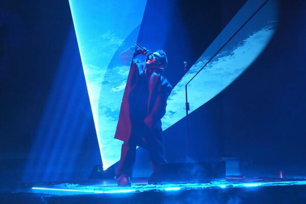 The Weeknd performs a medley during the 67th annual Grammy Awards on Sunday, Feb. 2, 2025, in Los Angeles. (AP Photo/Chris Pizzello)