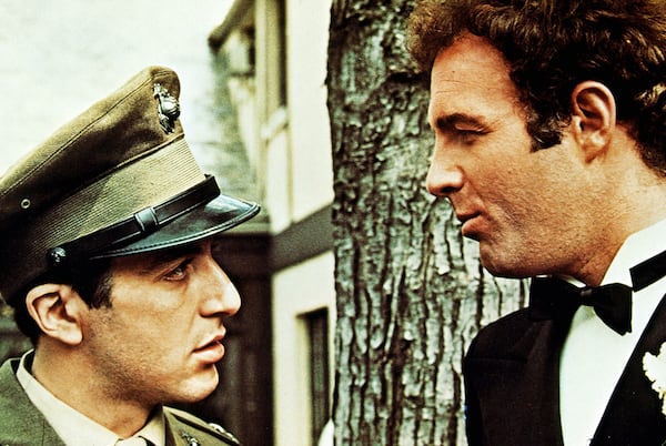 Al Pacino (left) and James Caan star in the 1972 mob classic "The Godfather." (SNAP/Zuma Press/TNS)