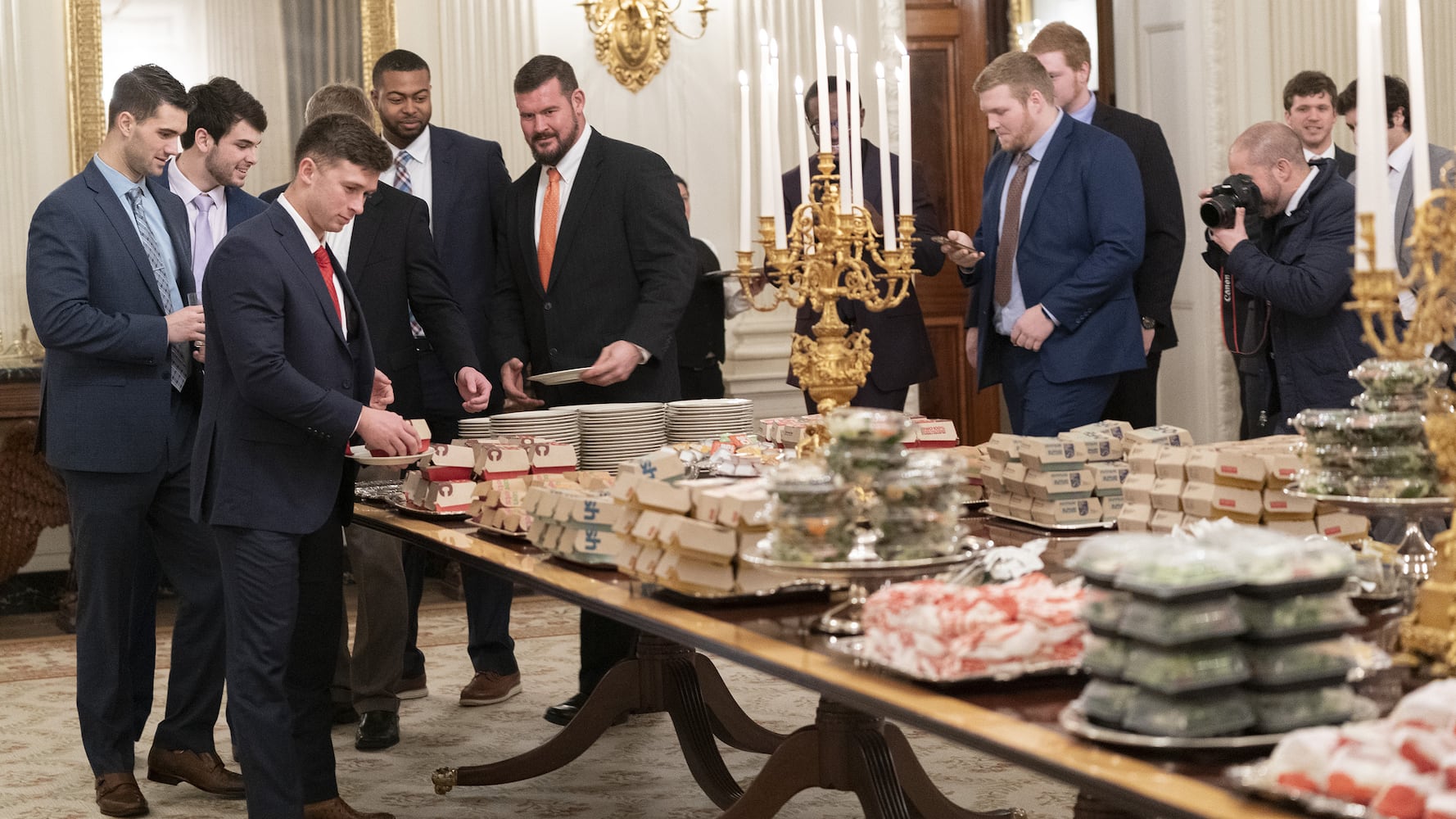 President Trump welcomes Clemson to White House